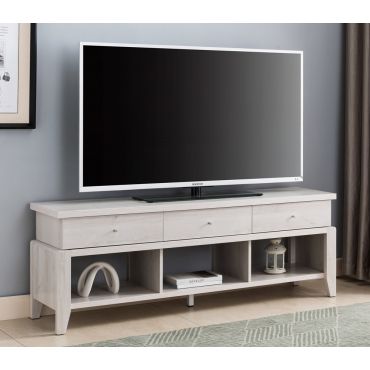 Lena White Oak Finish TV Stand