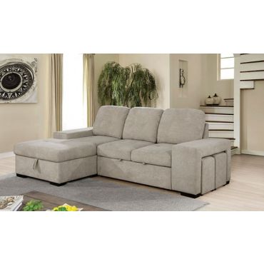 Limo Sectional Sleeper With Ottomans