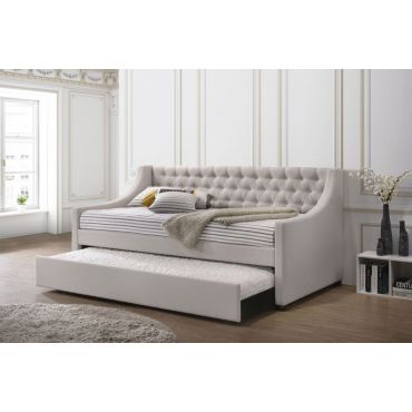 Loredo Fog Fabric Daybed With Trundle
