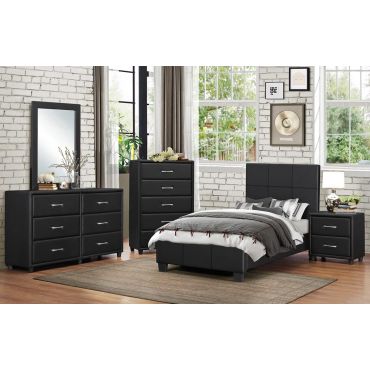 Lorenzi Black Youth Bedroom Furniture