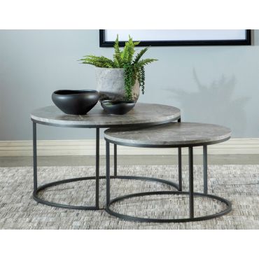 Lorri Faux Marble Coffee Table Set