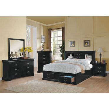 Louis Philippe Storage Bed Collection