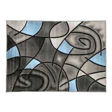 Luna Gray Blue Area Rug