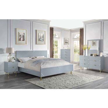 Luxor Platform Bed Grey Finish