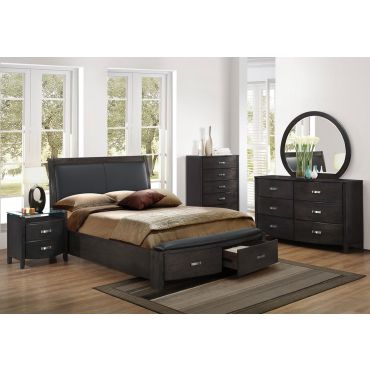 Lyric Modern Style Bed With Drawers