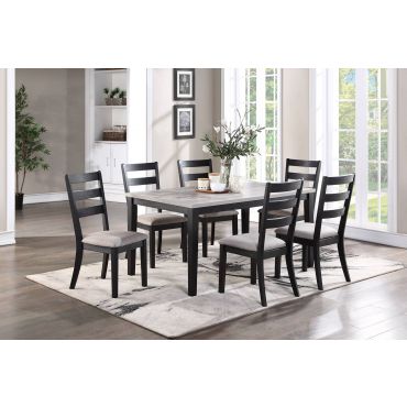 Macedo Two Tone 7-Piece Dining Table Set