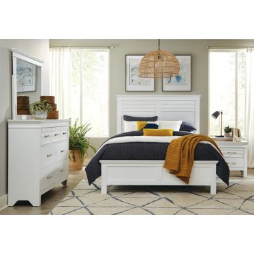 Magdalen White Finish Bed