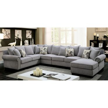 Maggy Grey Fabric Casual Sectional