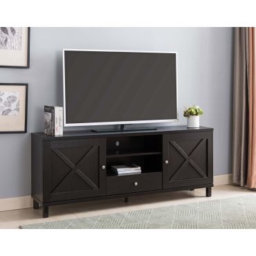 Manzu Espresso Finish TV Stand