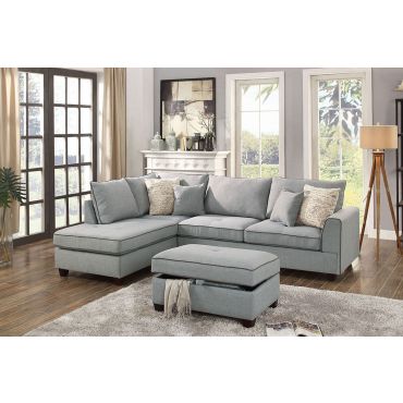 Marcel Sectional With Storage Ottoman