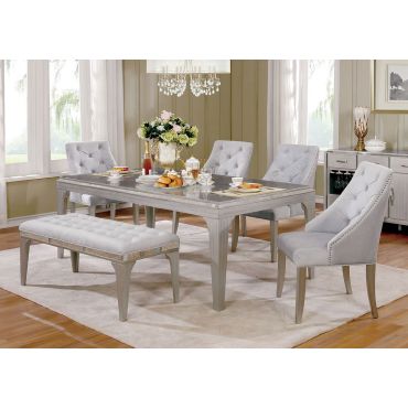 Marius Mirror Accented Dining Room Table Set