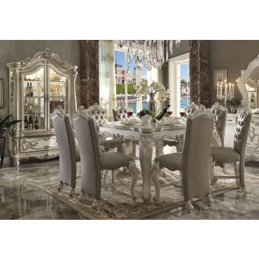 Marlyn Bone White Pub Table Set