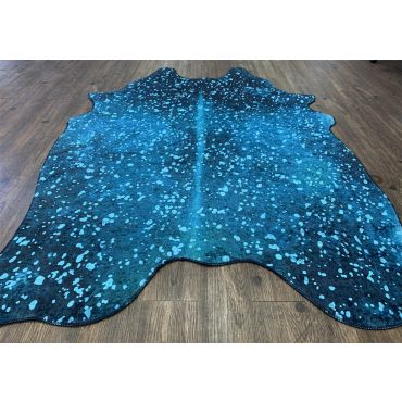 Metallic Blue Vegan Hide