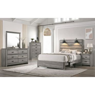 Miguel Industrial Style Bedroom Collection