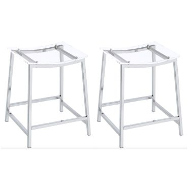 Mila Clear Acrylic Counter Height Stools