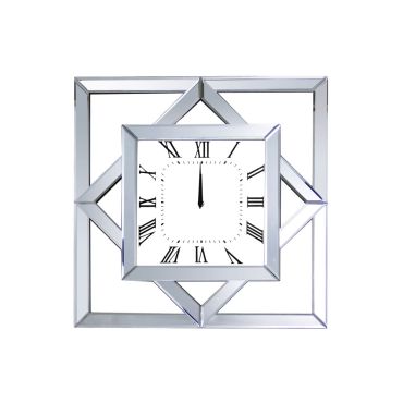Mirage Wall Clock Mirrored Frame