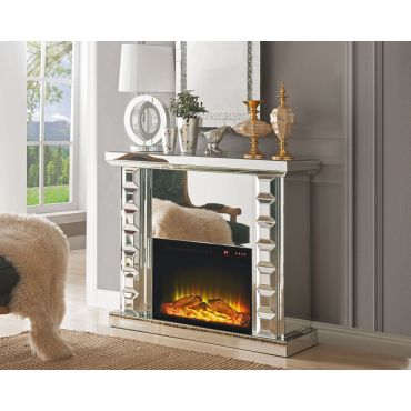 Norval Mirrored Fireplace