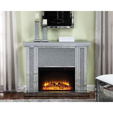 Salina Mirrored Fireplace