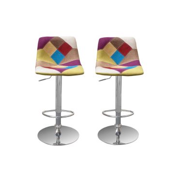 Mitzi Modern Fabric Barstool Set of 2