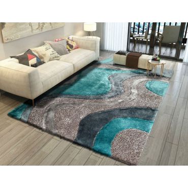 Modern Brown Shag Rug Design 29