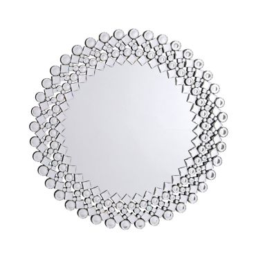 Storm Modern Round Wall Mirror