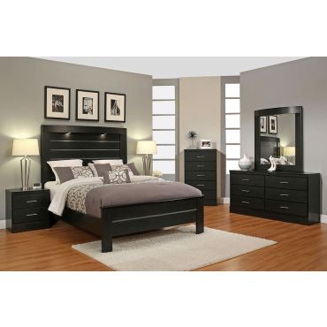 Modwell Black Modern Bedroom Furniture