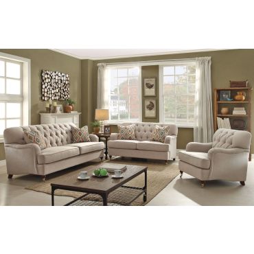 Monaco Linen Fabric Living Room Furniture