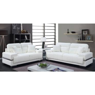 Monaco Modern White Leather Sofa,Monaco Modern White Leather Arm Chair