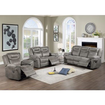 Monarch Grey Recliner Living Room