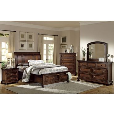 Morelle Transitional Style Storage Bed