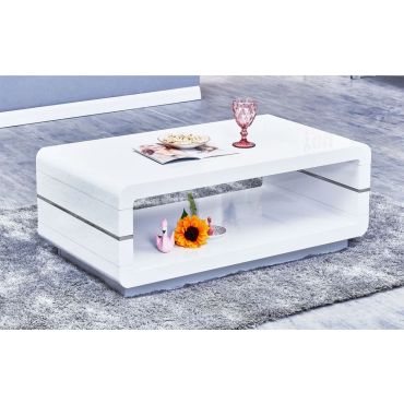 Nella White Lacquer Coffee Table