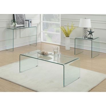 Nelson Clear Glass Coffee Table