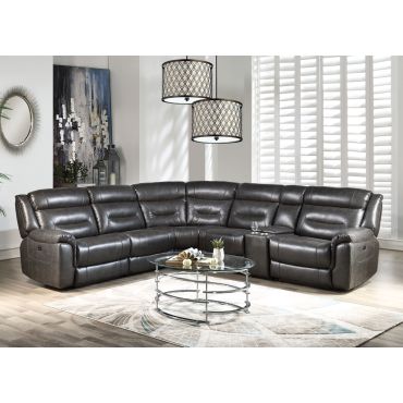 Nicholas Power Recliner Sectional With Console