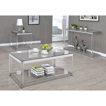 Nicson Modern Glass Coffee Table,Nicson Modern Glass End Table,Nicson Modern Glass Sofa Table