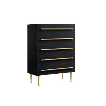 Nina Black Lacquer Finish Chest