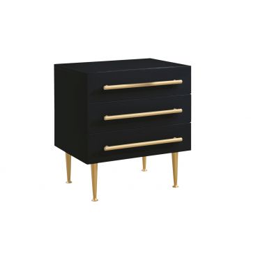 Nina Black Lacquer Night Stand