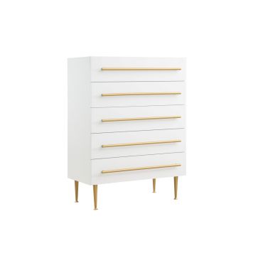 Nina White Lacquer Finish Chest