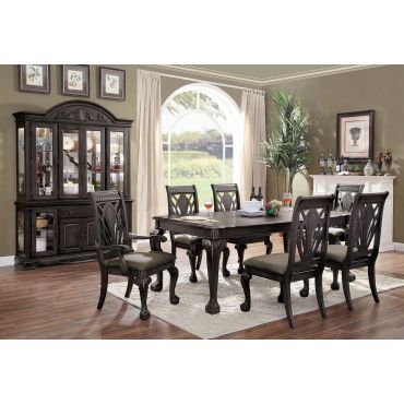 Norway Grey Finish Dining Table Set