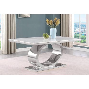 Omari Modern Marble Top Dining Table