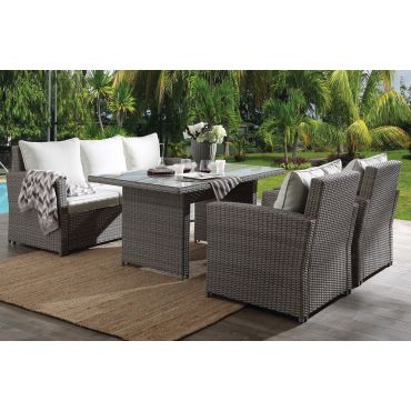 Orton 4 Piece Outdoor Dining Table Set
