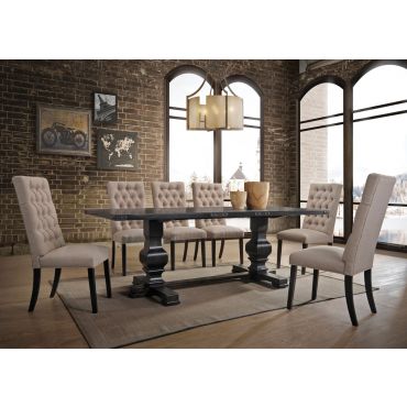 Pacifica Vintage Black Dining Table