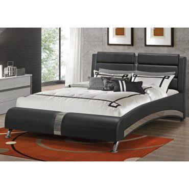 Palermo Black Platform Bed