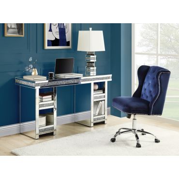 Perna Mirrored Office Desk