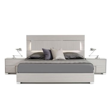 Pierina Italian Modern Grey Bed