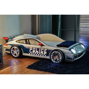 Patrol Car Bed With LED Lights