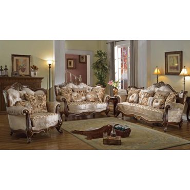 Eric Victorian Style Fabric Sofa