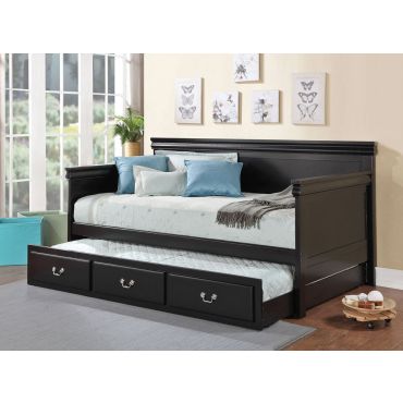 Poster Classic Black Finish Day Bed