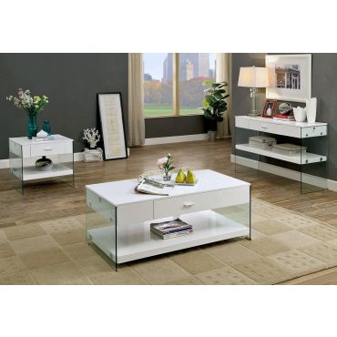 Preva White Lacquer Coffee Table