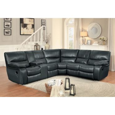 Pulsar Recliner Sectional With Console,Pulsar Power Recliner Sectional With LED Lights,Pulsar Power Recliner Sectional With Extra Armless Chair