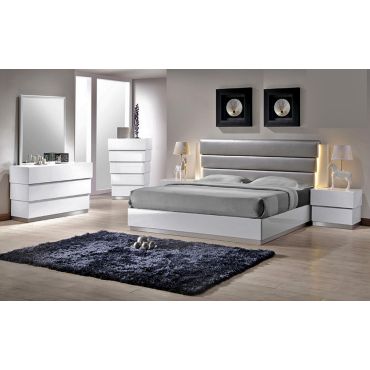 Pyramid Modern Lacquer Finish Bed